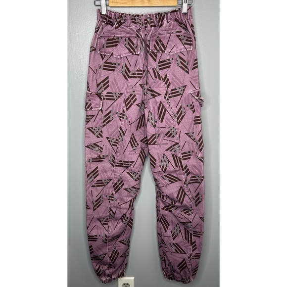 THE ATTICO Purple Mason Printed Cargo Pants - Picture 12 of 12